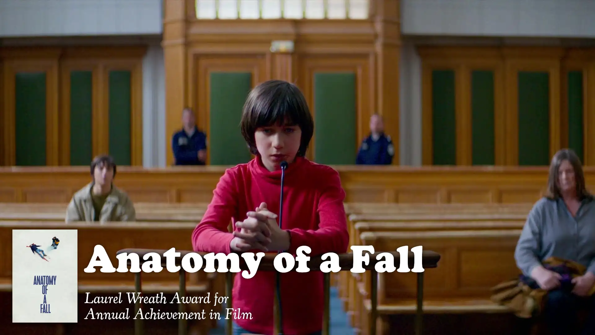 The Laurel Wreath Award for Annual Achievement in Film goes to… Anatomy of a Fall!