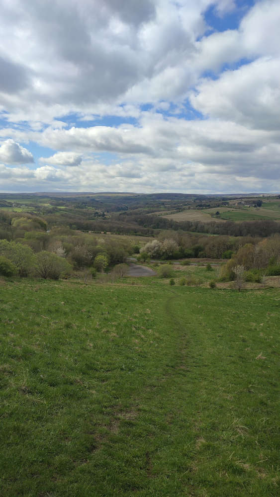 A steep path downhill